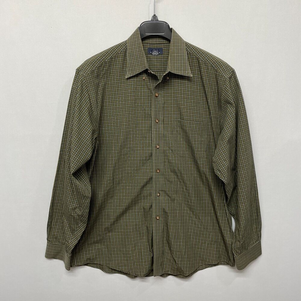 Brooks Brothers 346 Men Long Sleeve Button Shirt Top Size Large Non Iron M227 -3
